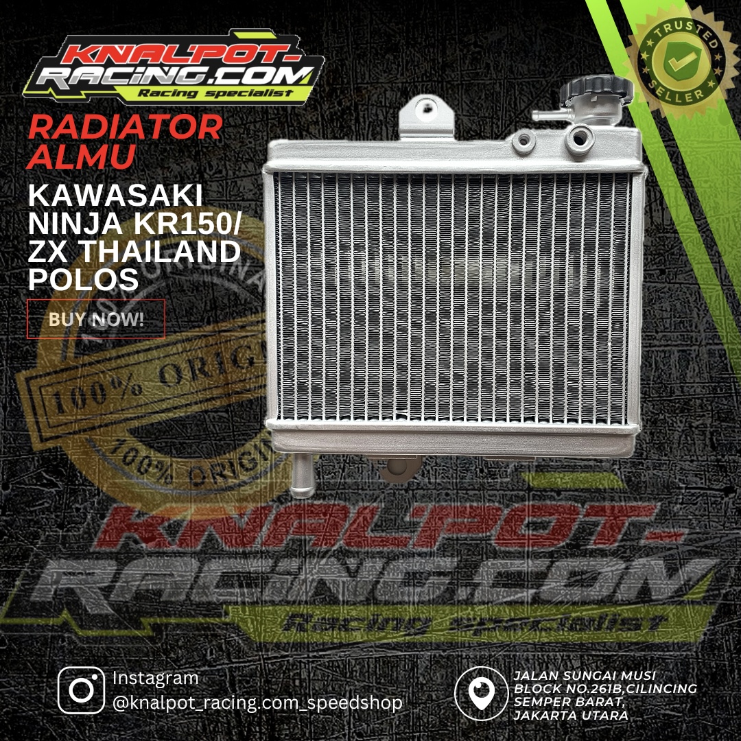 RADIATOR ALMU KAWASAKI NINJA KR150/ZX THAILAND POLOS